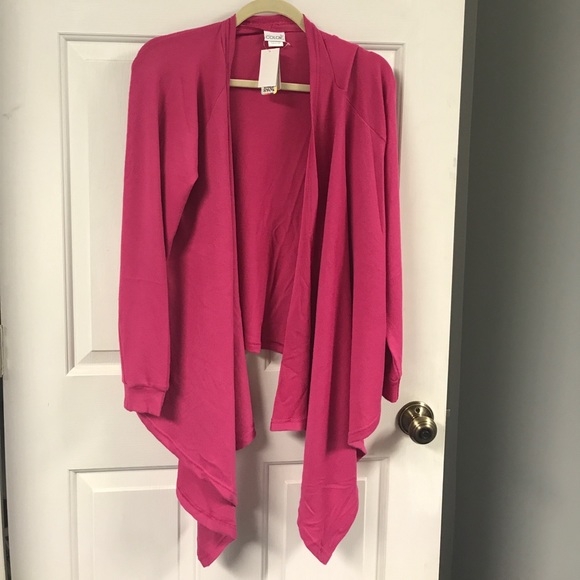 LAST ONE! Pink Waterfall Sweater/Cardigan NWT - Picture 3 of 5